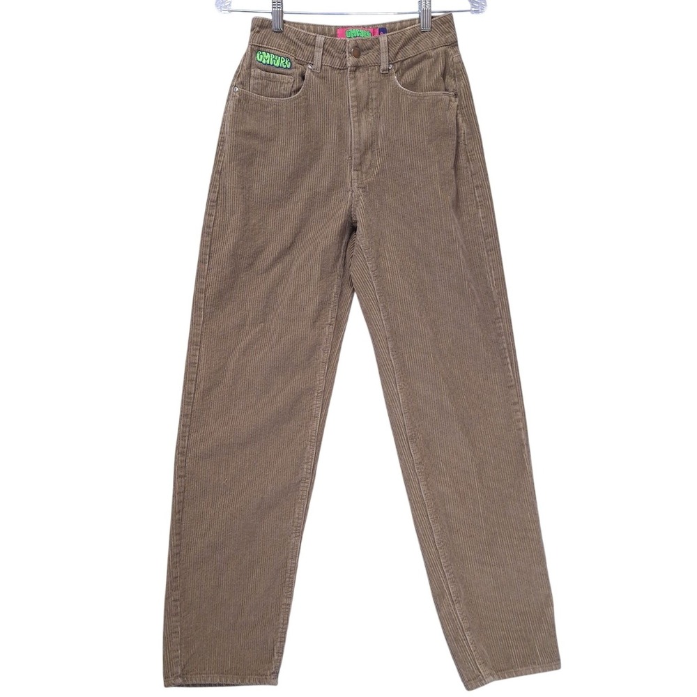 EMPYRE Tori Corduroy‎ Skate Pants Women 0 Straight Leg Baggy Y2K 90s Tan Khaki